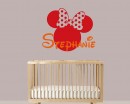 Mini Mouse Customized Name Wall Decals Baby Nursery Name Stickers